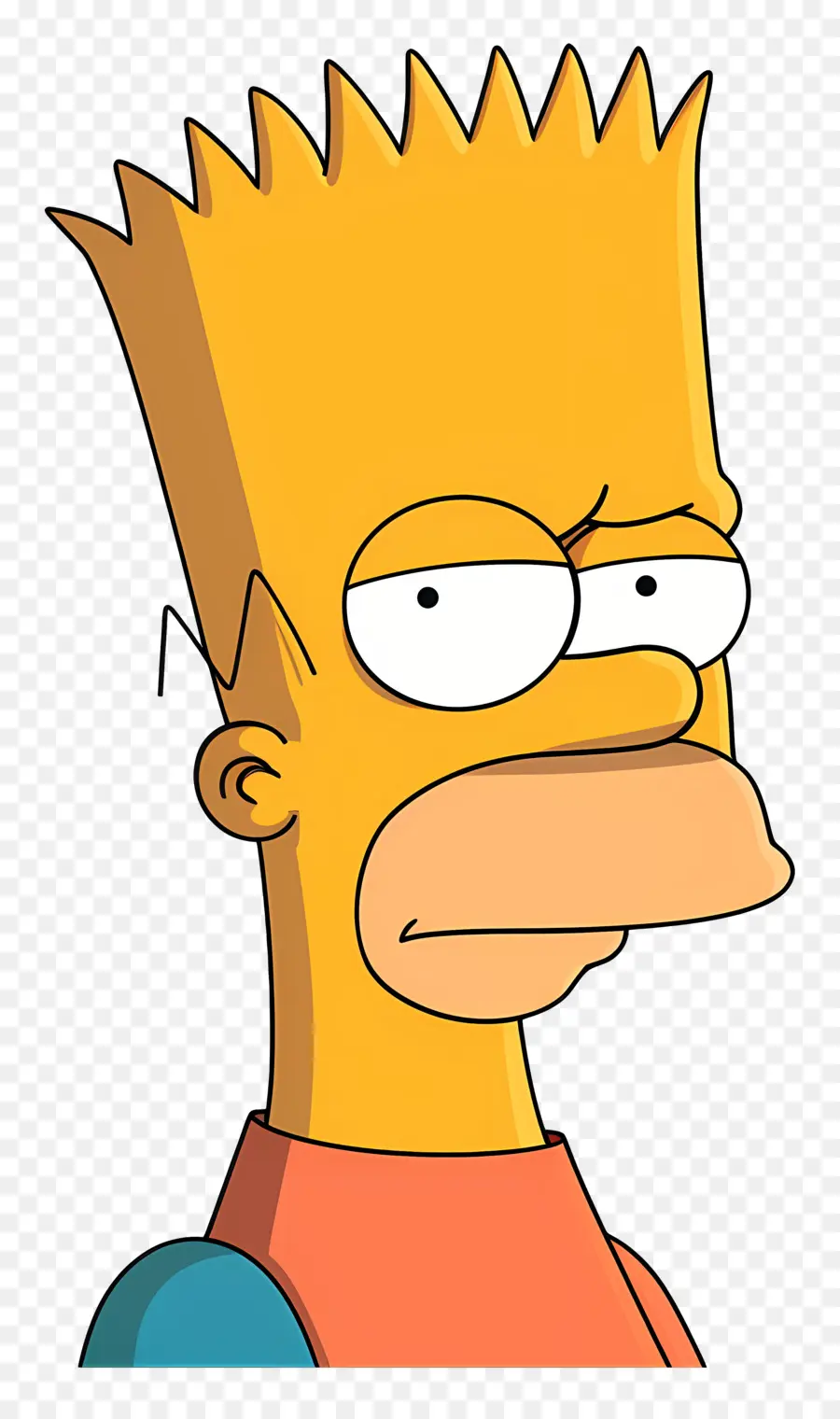 Bart Simpson，Sarı Deri PNG