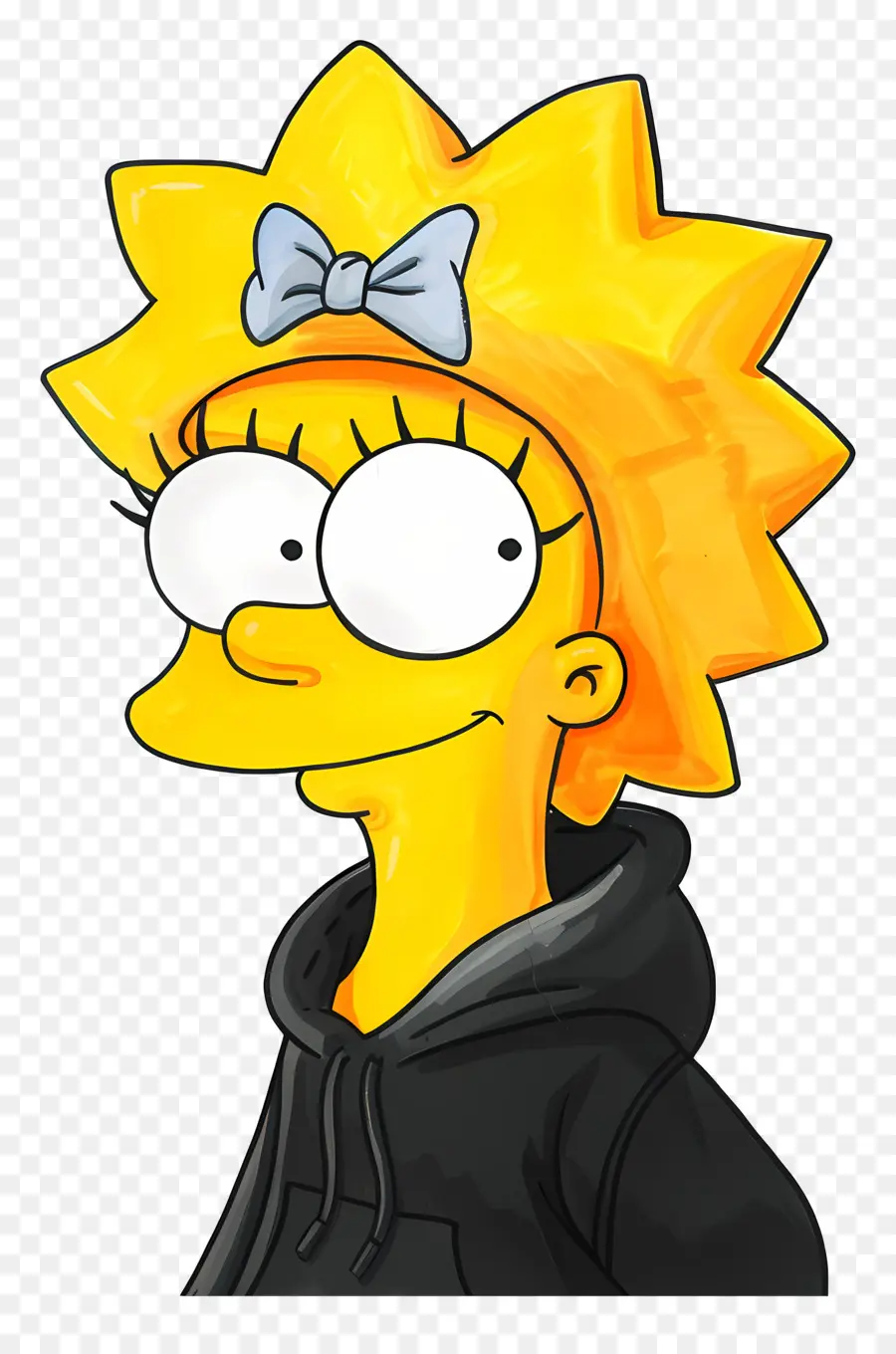 Lisa Simpson，Karikatürize Et Kiz PNG