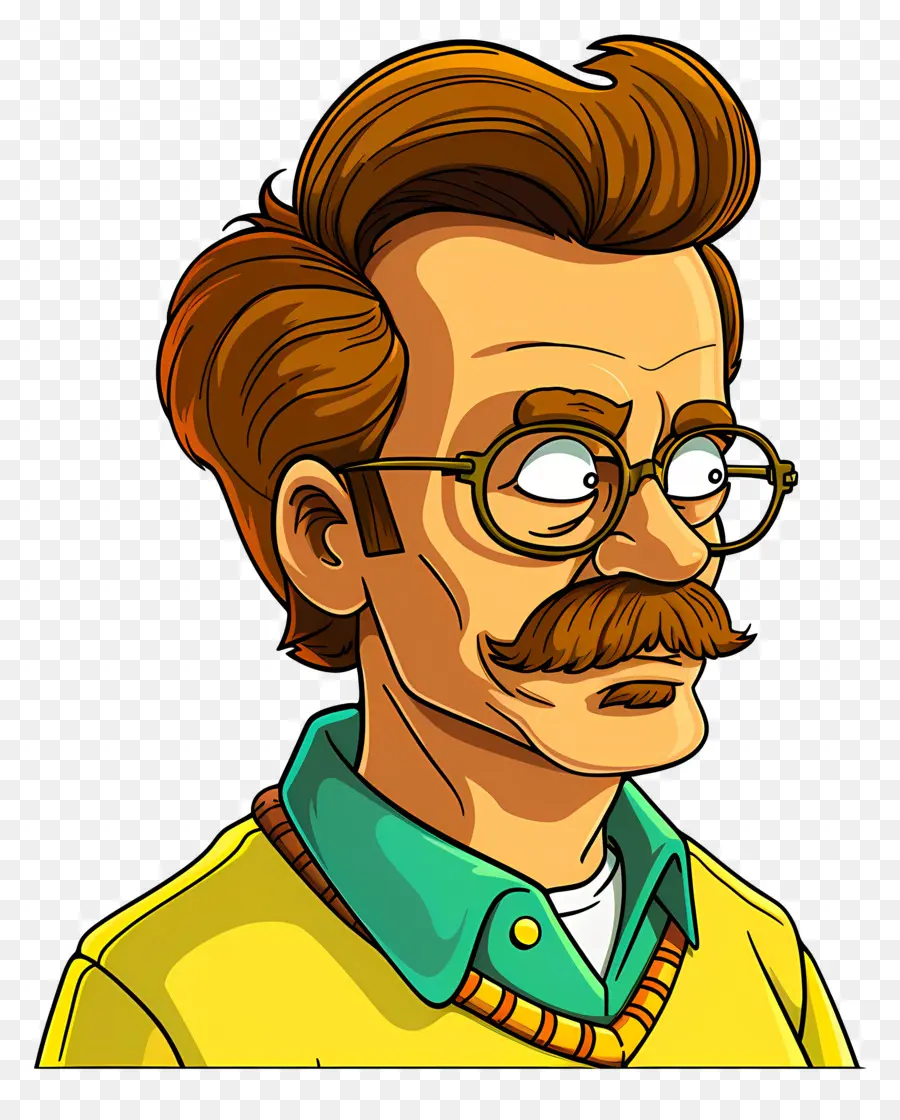 Ned Flanders，Gözlüklü Adam PNG