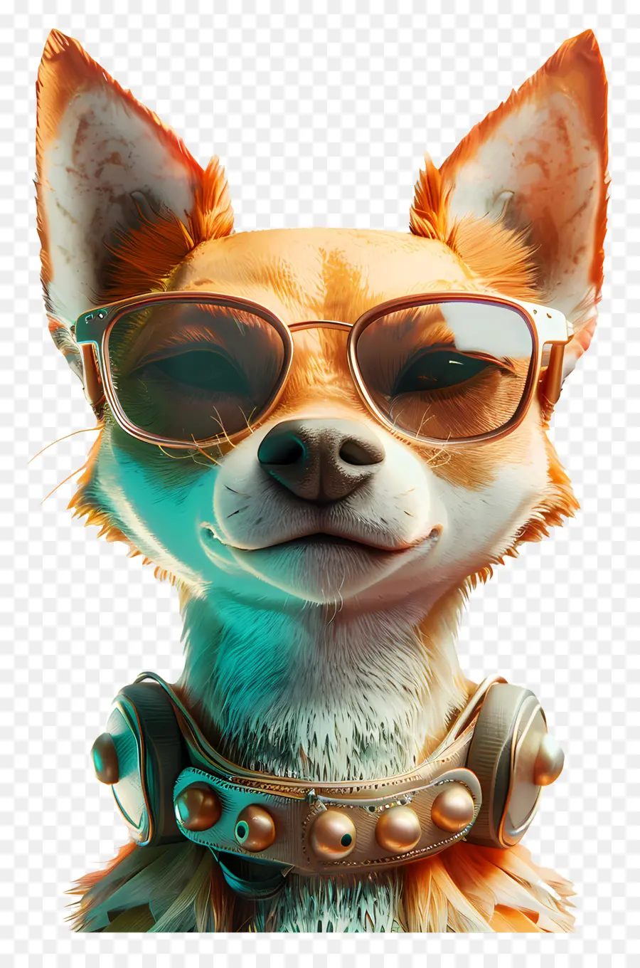 Köpek，Güneş Gözlüklü Fox PNG