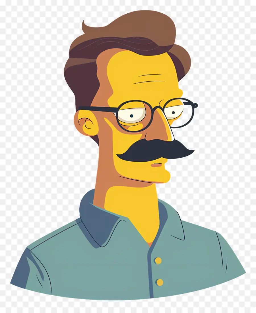 Ned Flanders，Gözlüklü Adam PNG