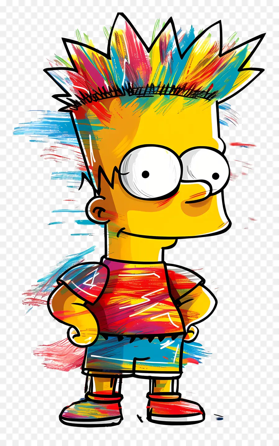 Bart Simpson，Renkli Karikatür çocuk PNG