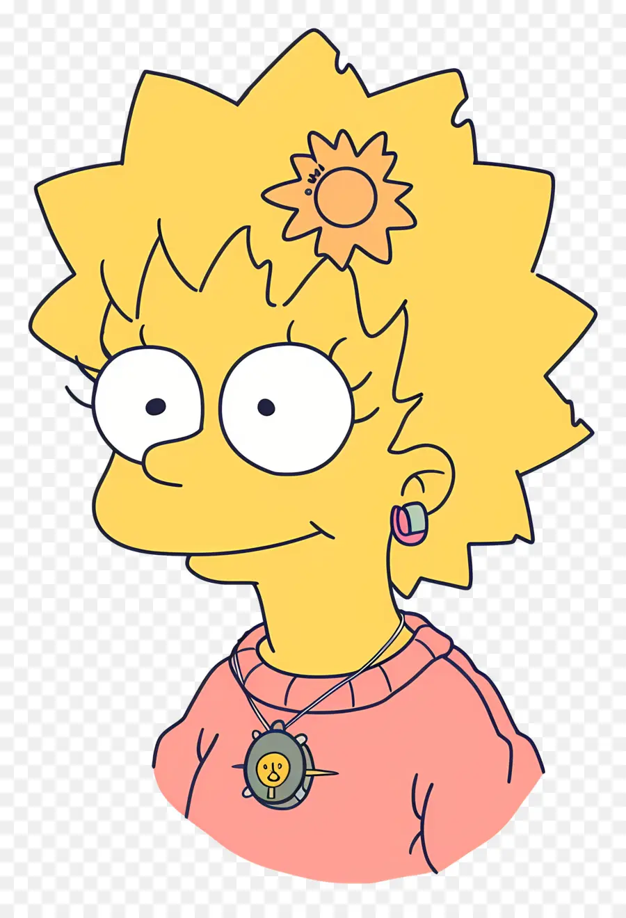 Lisa Simpson，Karikatür PNG