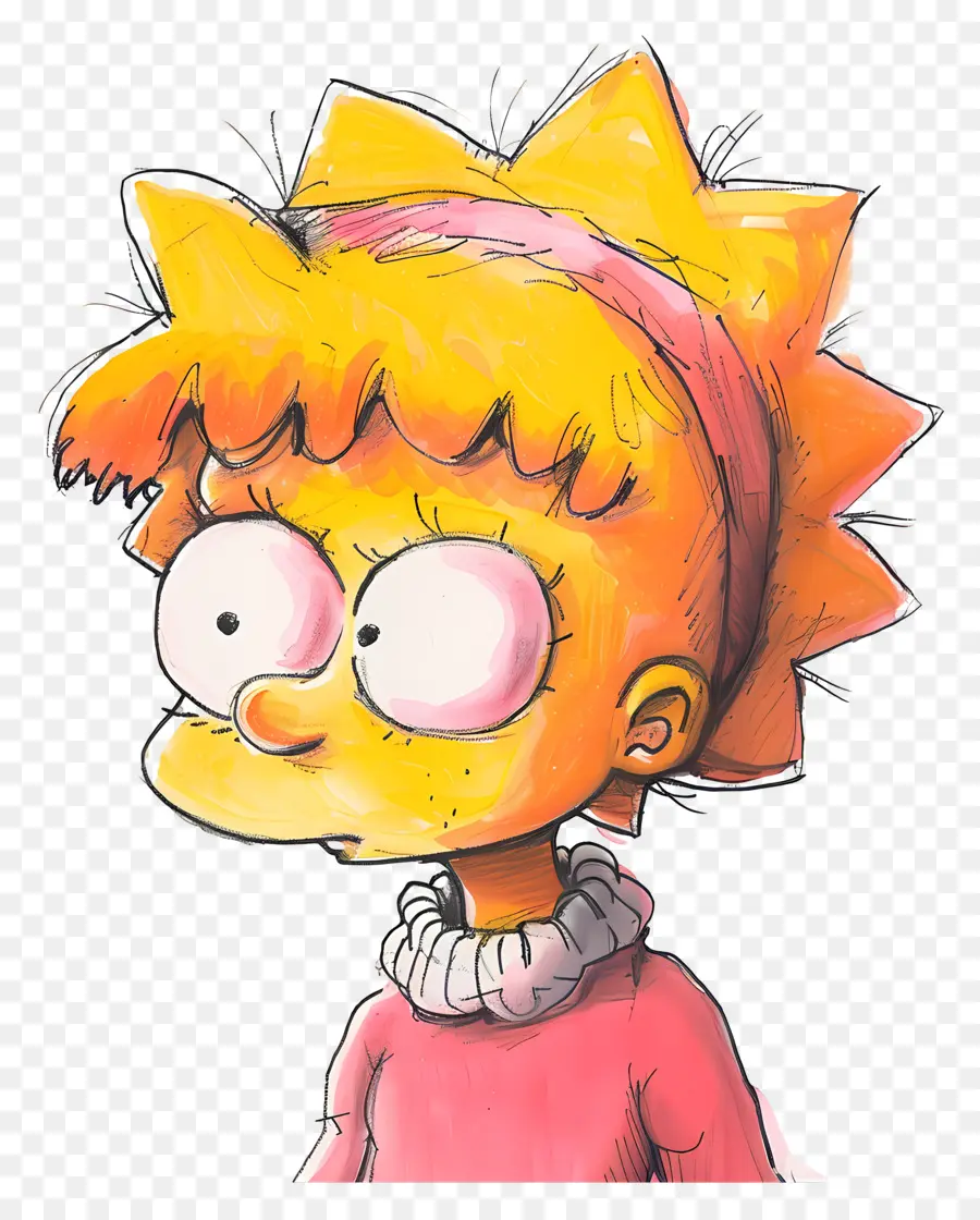 Maggie Simpson，Sarı çizgi Film Kız PNG