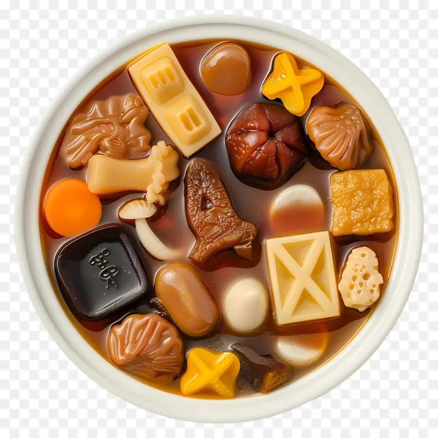 Oden Çorbası，Malzemeli Çorba PNG