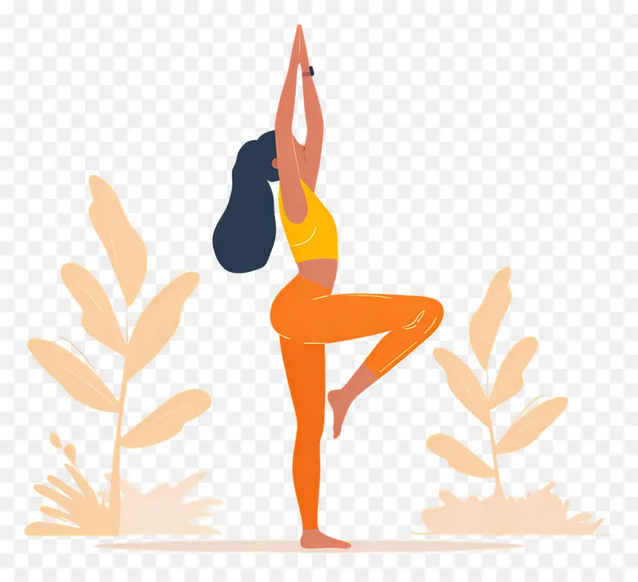 Yoga Yapan Kız，Yoga Pozu PNG