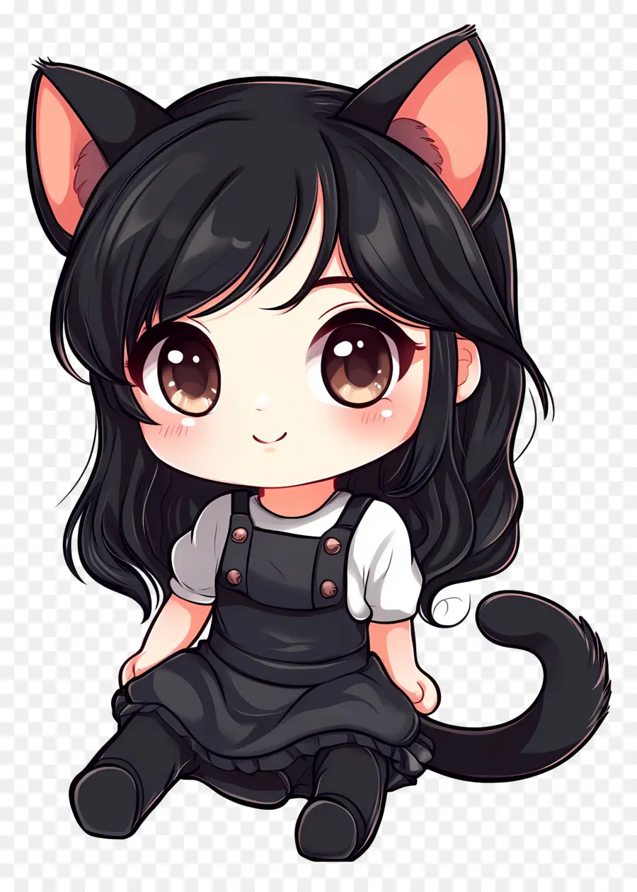 Kedi Kız，Chibi Kedi Kız PNG