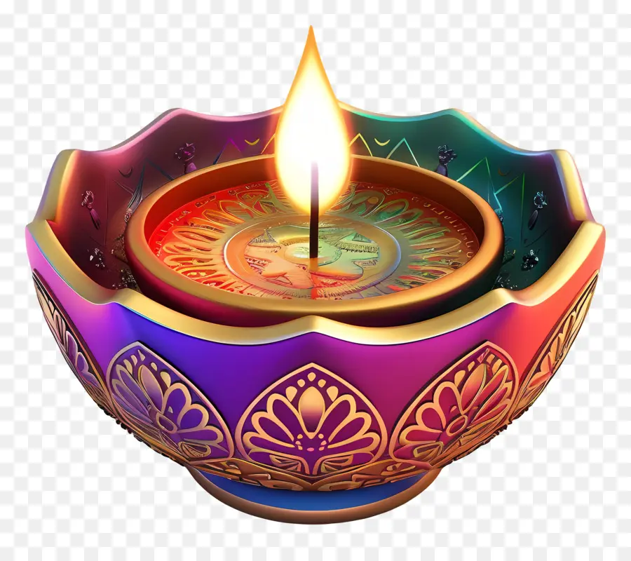 Diwali Diya，Dekoratif Lamba PNG