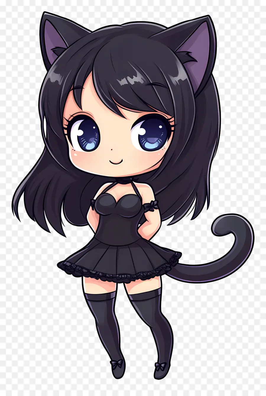 Kedi Kız，Chibi Kedi Kız PNG