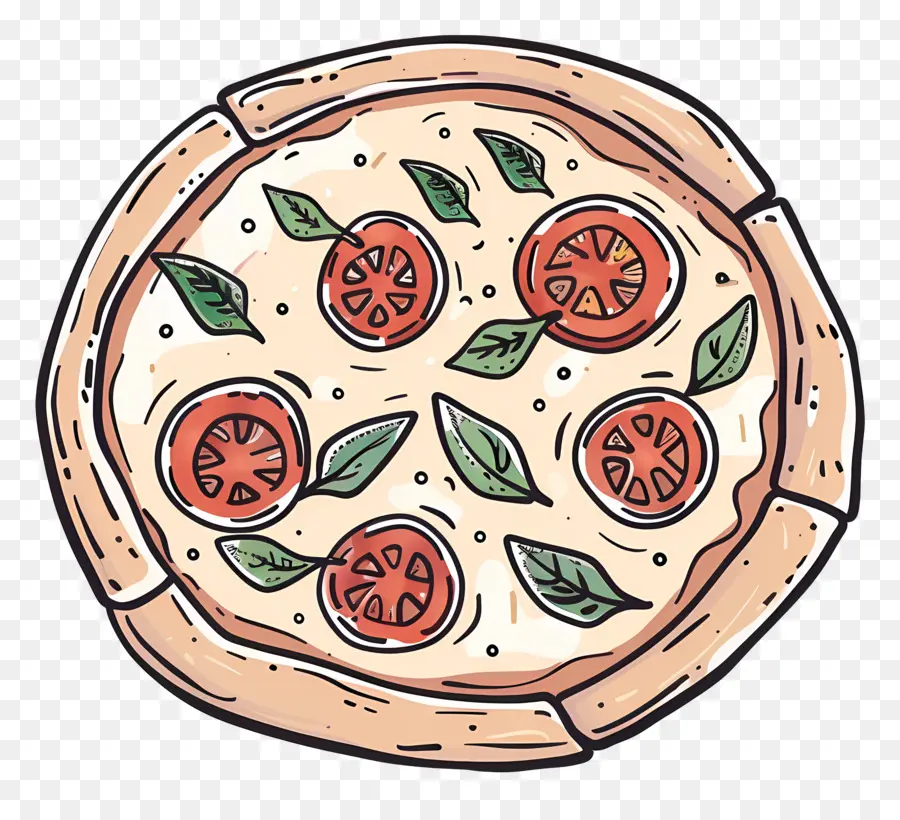 Margarita Pizzası，Pizza PNG