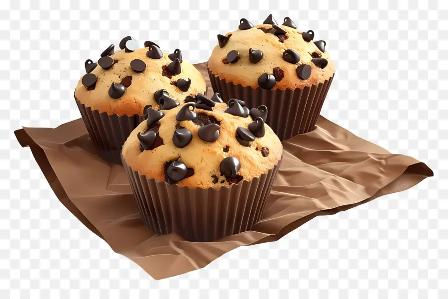 Çikolatalı Muffinler，Kekler PNG