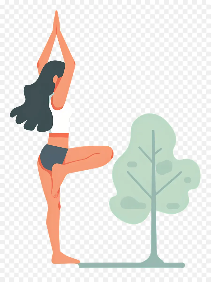 Yoga Yapan Kız，Yoga Pozu PNG