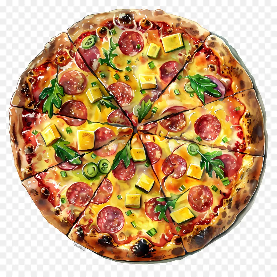 Hawaii Pizzası，Pizza PNG