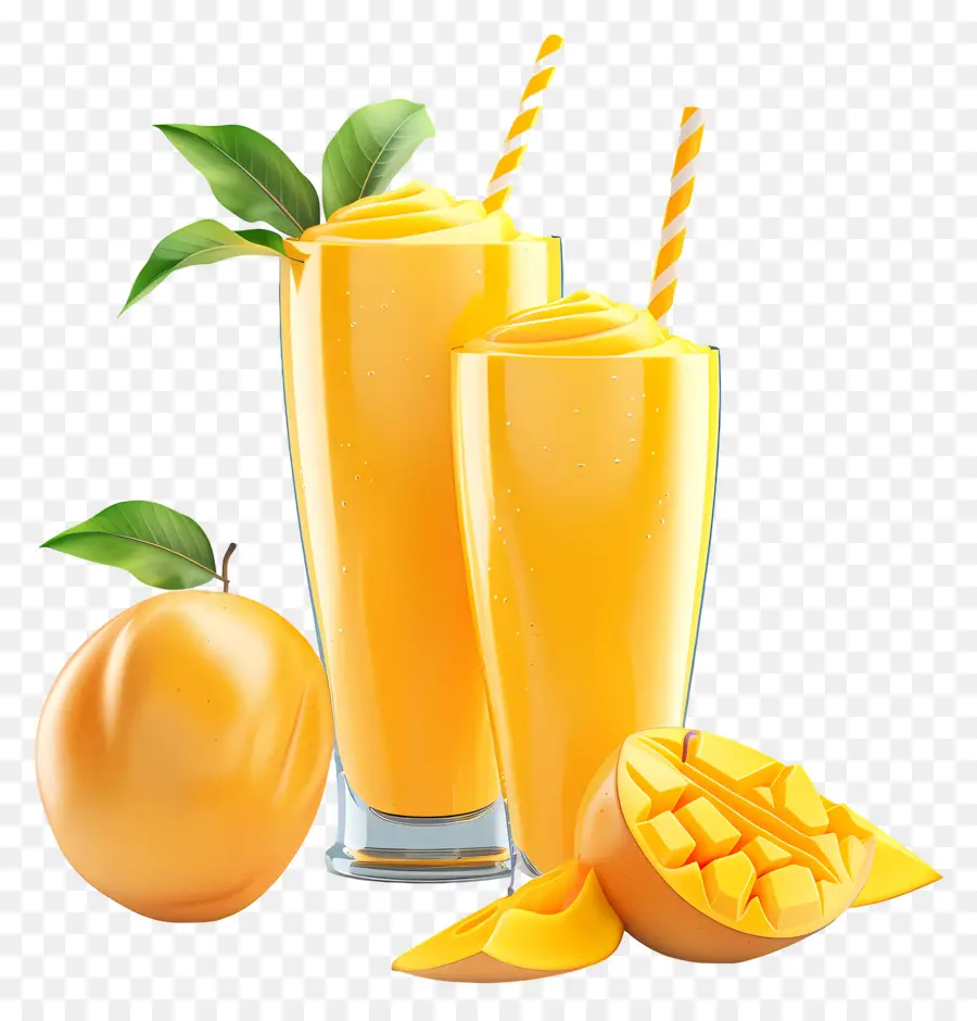 Mangolu Smoothie'ler，Mango Suyu PNG