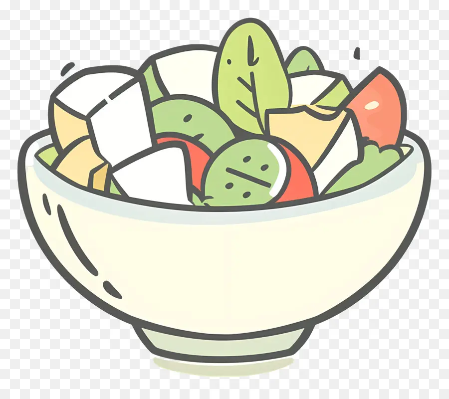 Waldorf Salatası，Salata Kasesi PNG