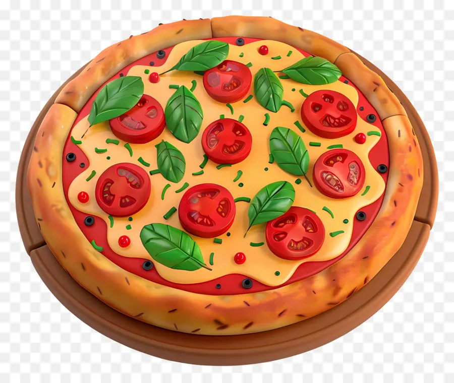 Margarita Pizzası，Pizza PNG