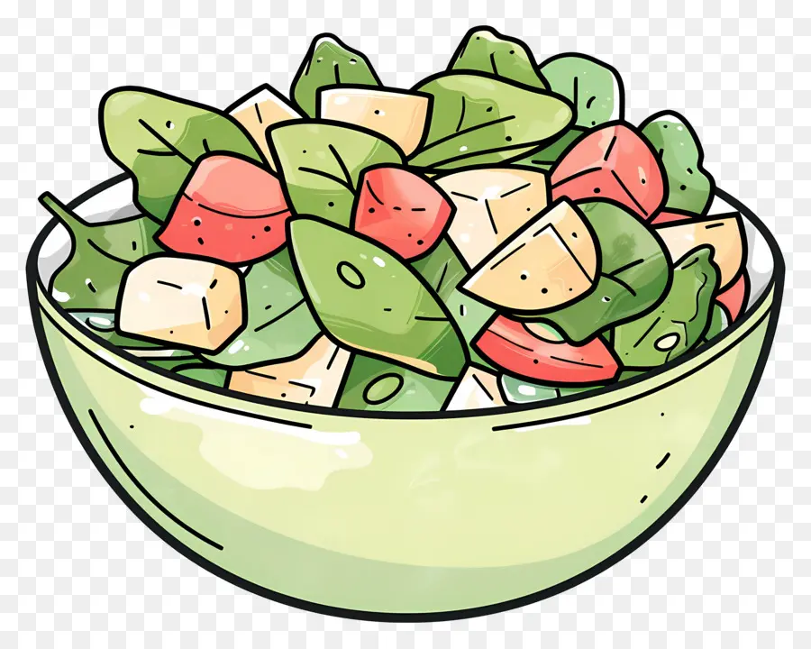 Waldorf Salatası，Salata Kasesi PNG