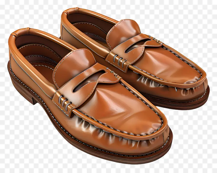 Loafer'lar，Kahverengi Loafer'lar PNG