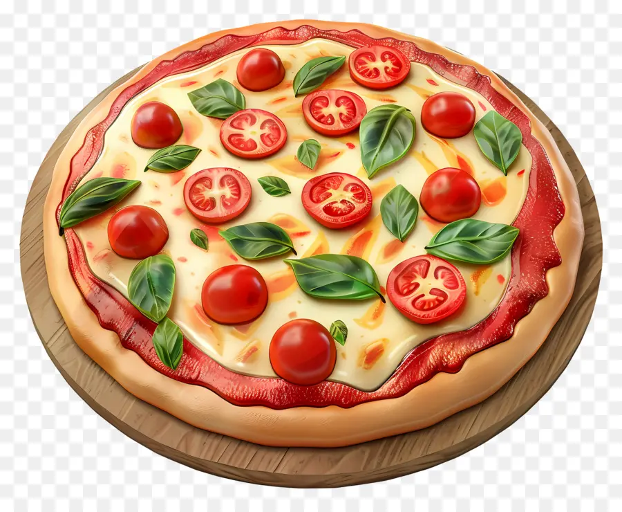 Margarita Pizzası，Pizza PNG