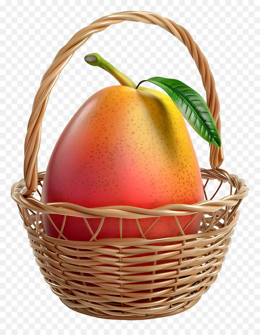 Sepetteki Mango，Sepet Içinde Mango PNG