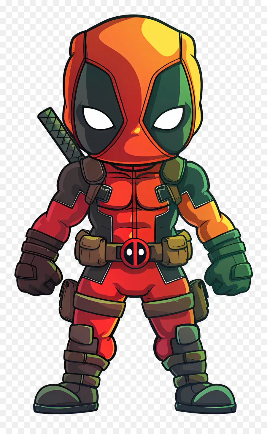 Deadpool，Kırmızı Ve Siyah Karakter PNG