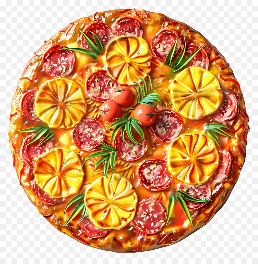 Hawaii Pizzası，Pizza PNG