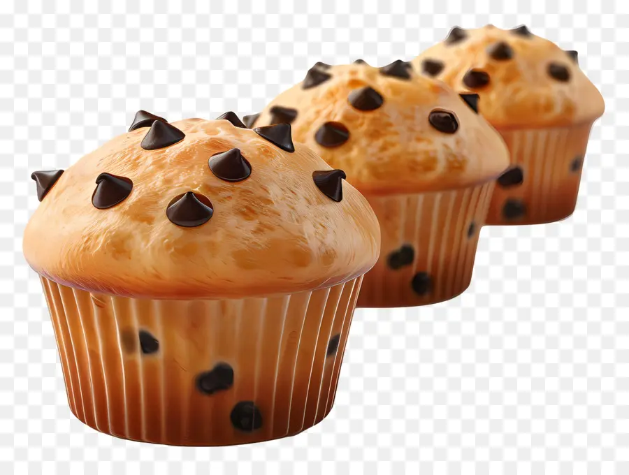 Çikolatalı Muffinler，Yaban Mersinli Kekler PNG