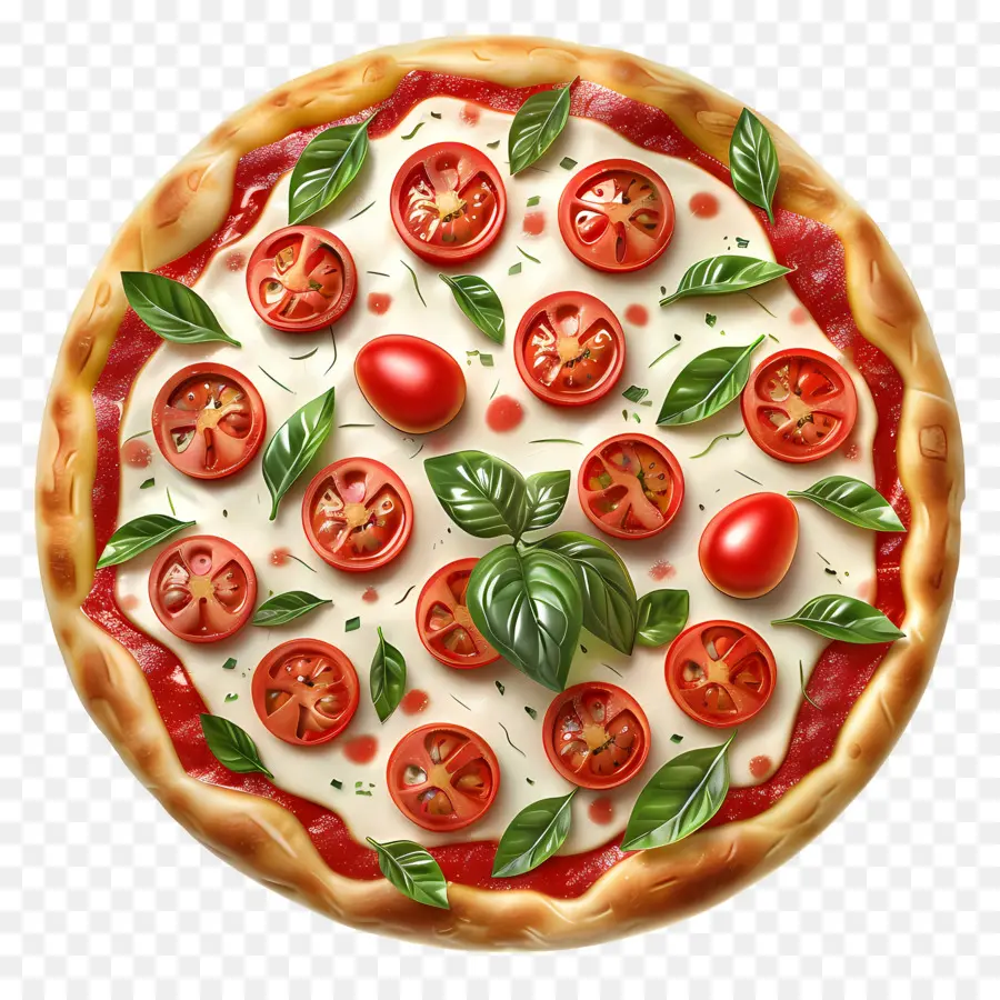 Margarita Pizzası，Pizza PNG