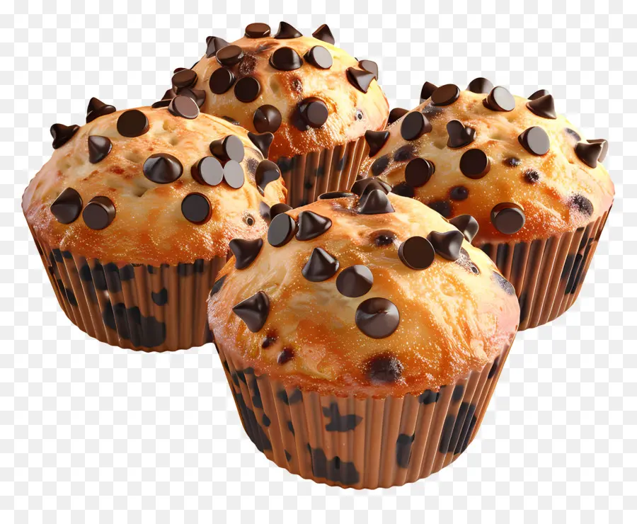 Çikolatalı Muffinler，Pişmiş PNG