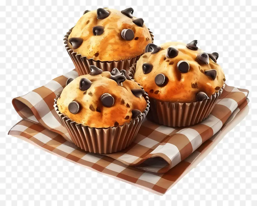 Çikolatalı Muffinler，Pişmiş PNG