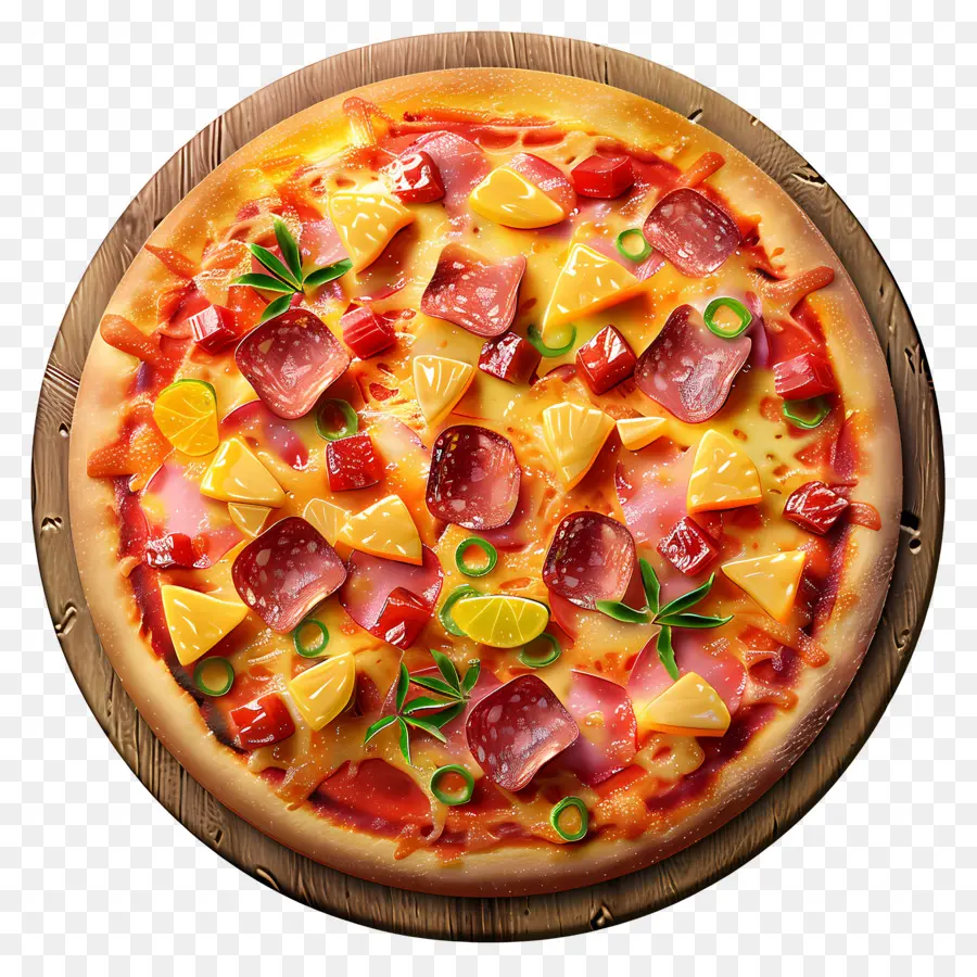 Hawaii Pizzası，Pizza PNG