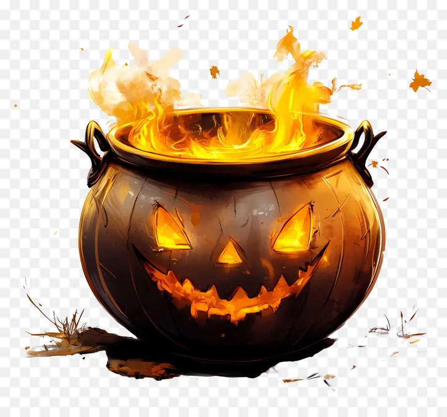 Samhain，Jack O' Lantern Kazanı PNG