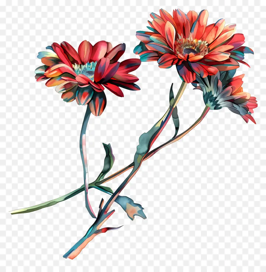 Gerbera çiçekleri，Çiçekler PNG