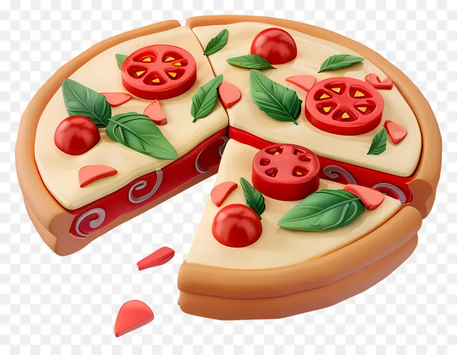 Margarita Pizzası，Pizza PNG