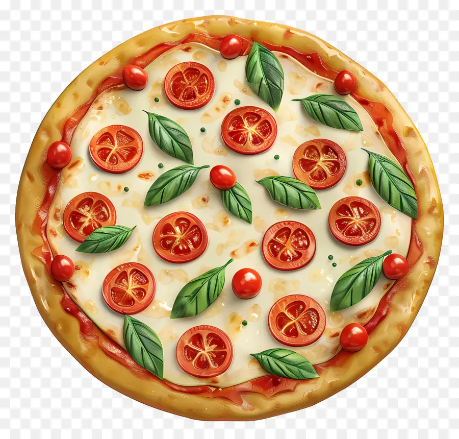 Margarita Pizzası，Pizza PNG