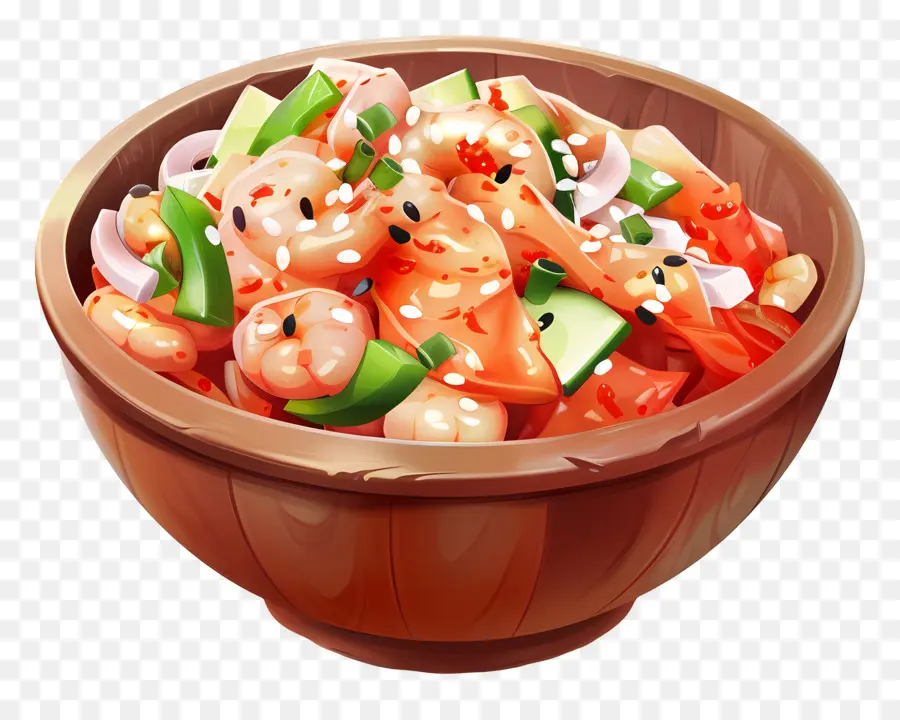 Kore Kimchi Salatası，Salata Kasesi PNG