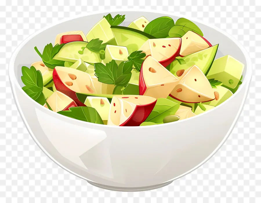 Waldorf Salatası，Salata Kasesi PNG