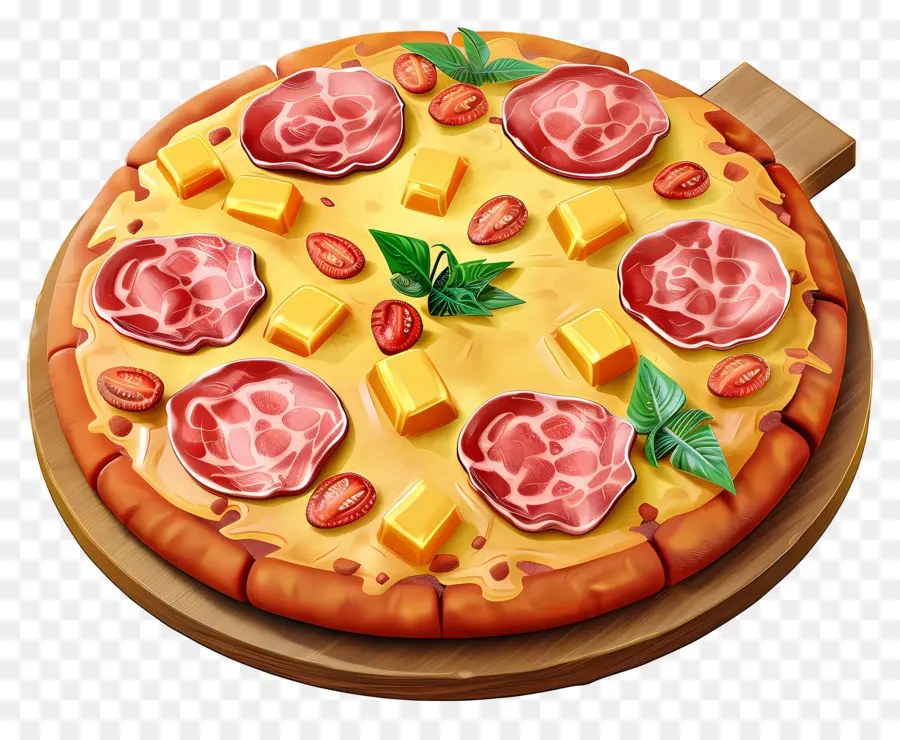 Hawaii Pizzası，Pizza PNG