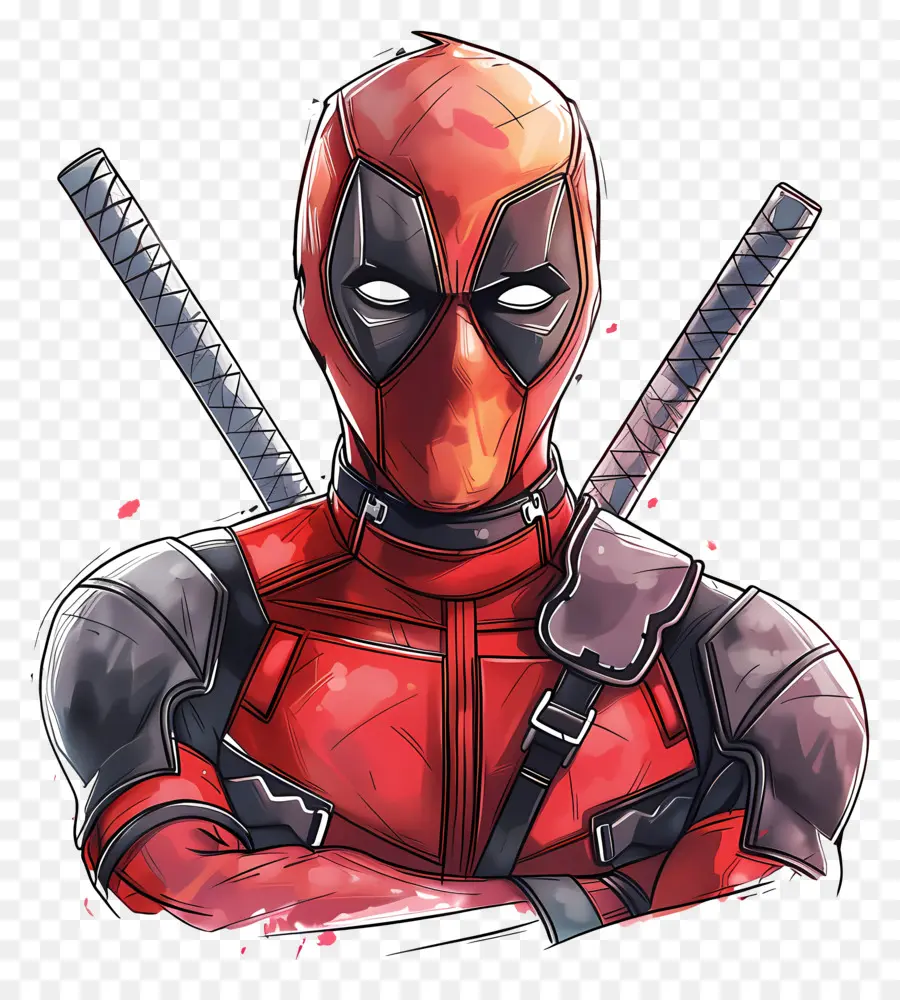 Deadpool，Kırmızı Maskeli Karakter PNG