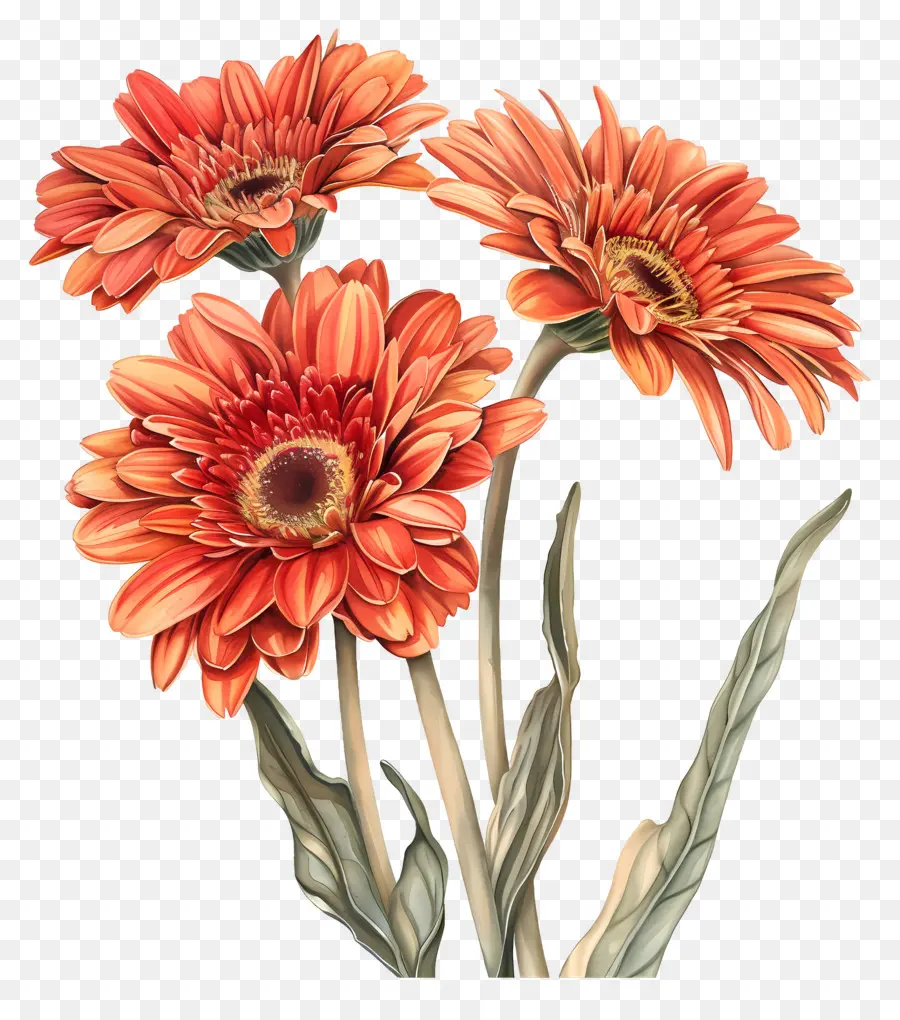 Gerbera çiçekleri，Çiçekler PNG