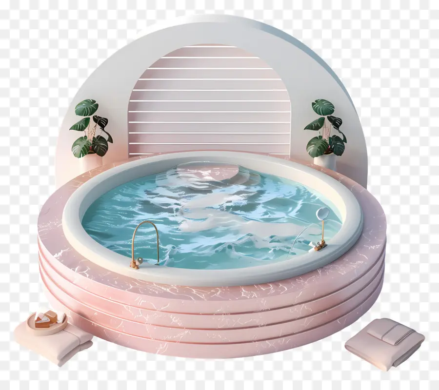 Spa Banyosu，Yuvarlak Jakuzi PNG