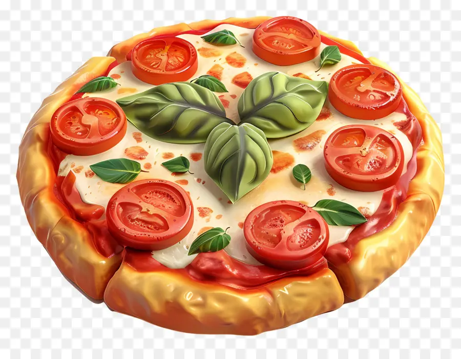 Margarita Pizzası，Pizza PNG