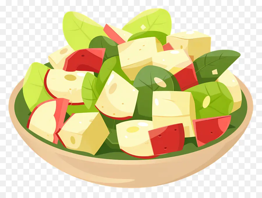 Waldorf Salatası，Salata Kasesi PNG