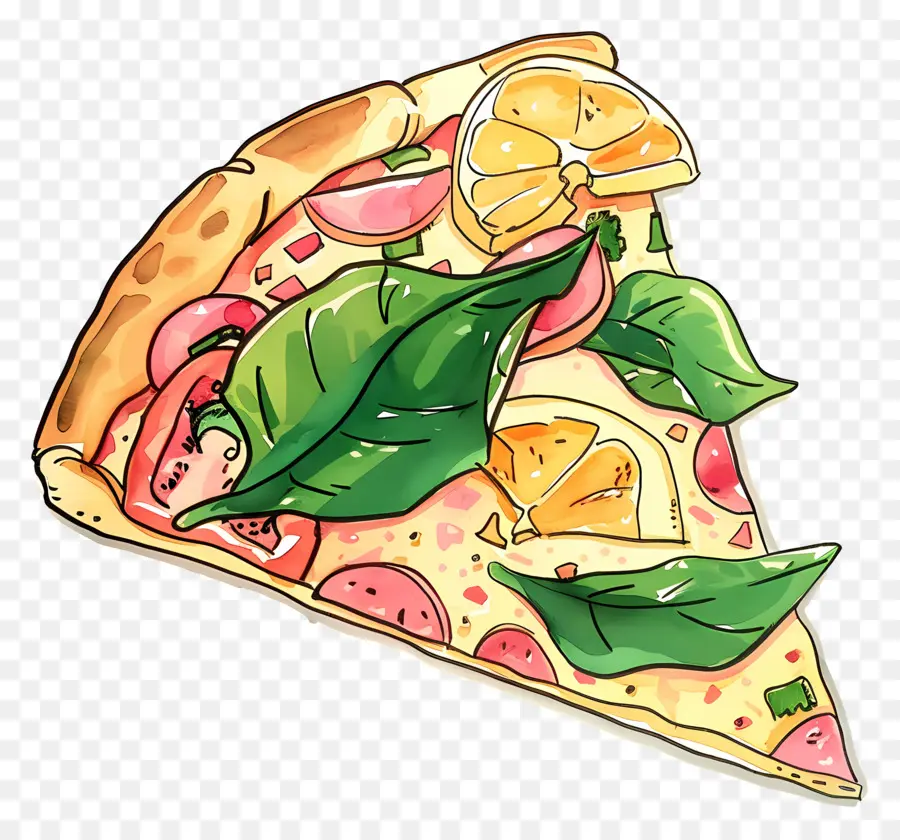 Hawaii Pizzası，Pizza Dilimi PNG