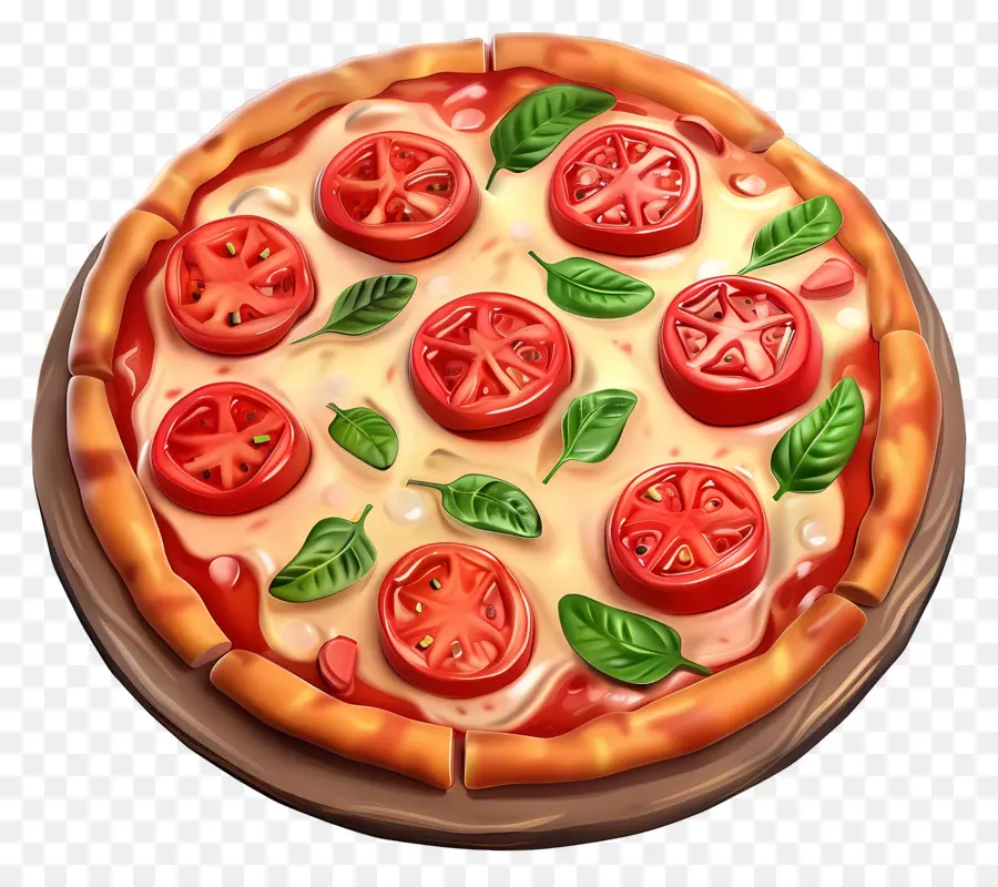 Margarita Pizzası，Pizza PNG