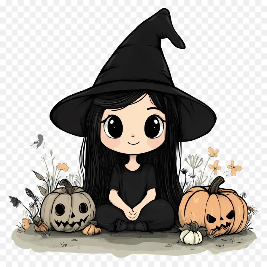 Samhain，Cadı Kız PNG