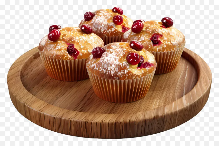 Kızılcık Muffinleri，Kekler PNG