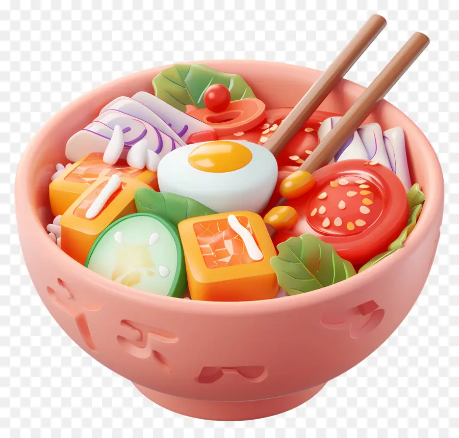 Kore Kimchi Salatası，Tas PNG