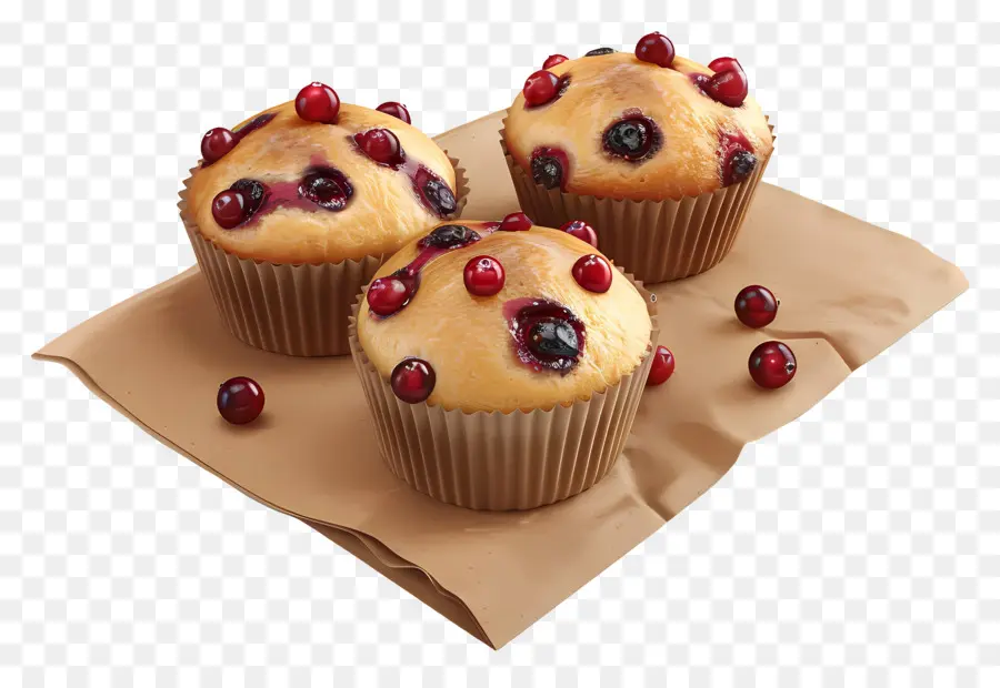 Kızılcık Muffinleri，Kekler PNG