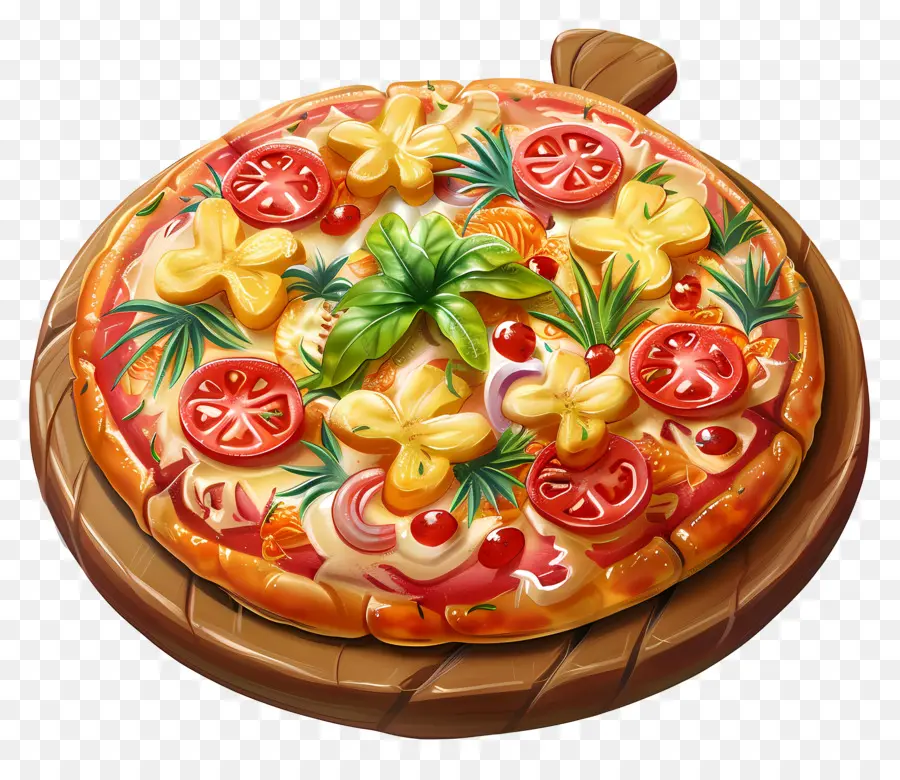 Hawaii Pizzası，Pizza PNG